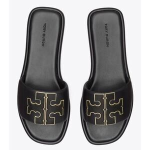 NWT Tory Burch Double-T Leather Sport Slide Sandals – Women’s Size 9